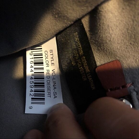 Vince Camuto Red Desert Lina Leather Purse - Picture 6 of 6